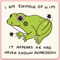 Never Known Depression Frog Sticker