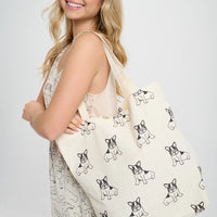 Multi Dog Print Tote Bag