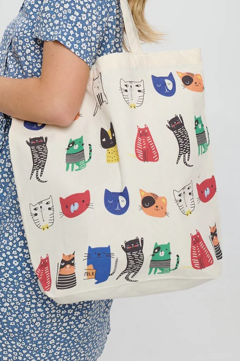 Cat All Over Tote Bag
