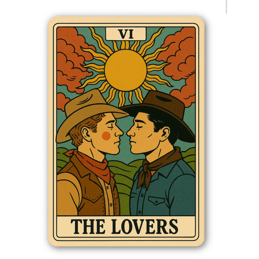 The Lovers Cowboy Sticker