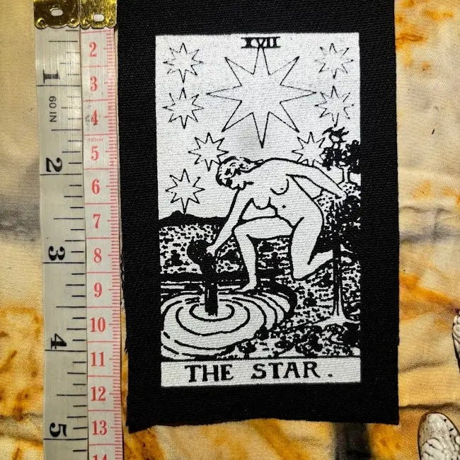 The Star Tarot Card Sew On Patch.