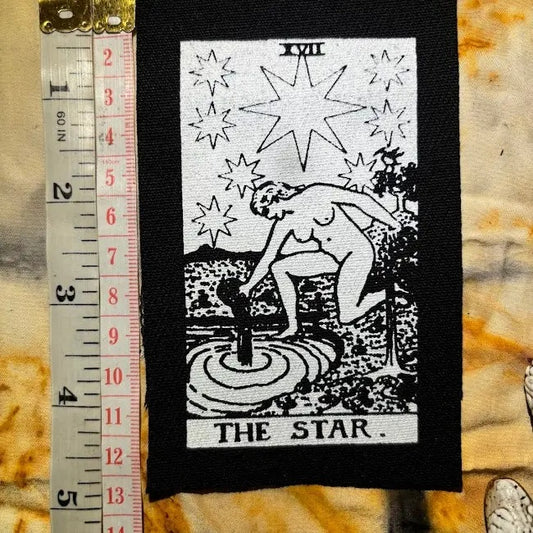 The Star Tarot Card Sew On Patch.