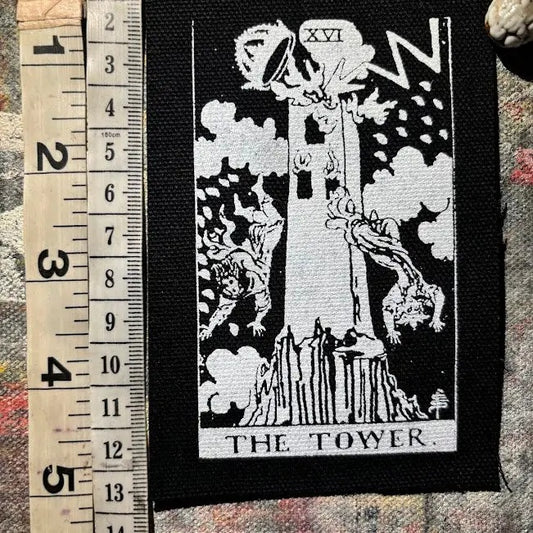The Tower Tarot Card Patch