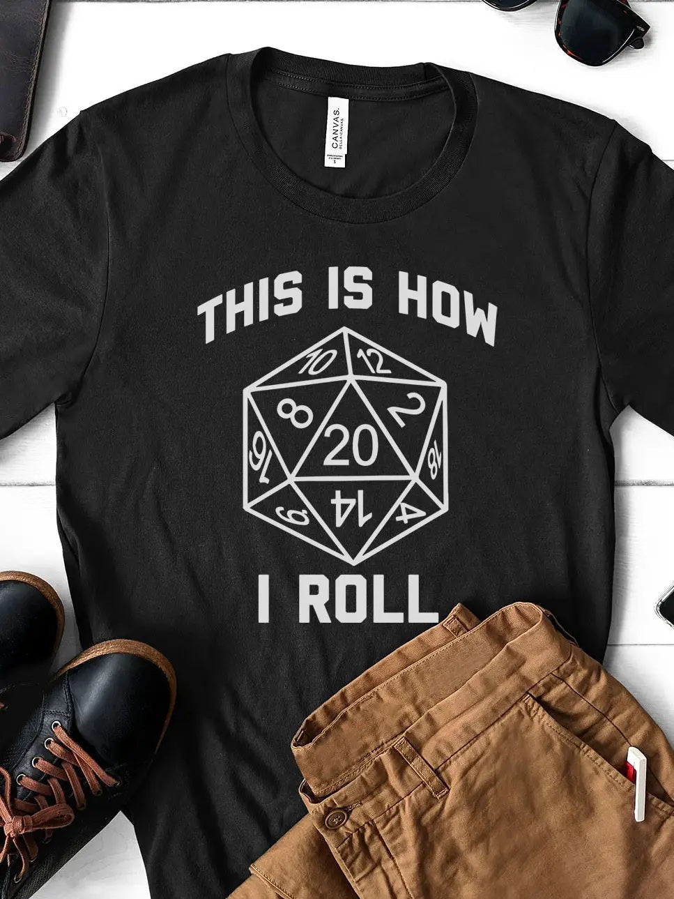 This Is How I Roll - Dungeons & Dragons Pun Nerd T-Shirt