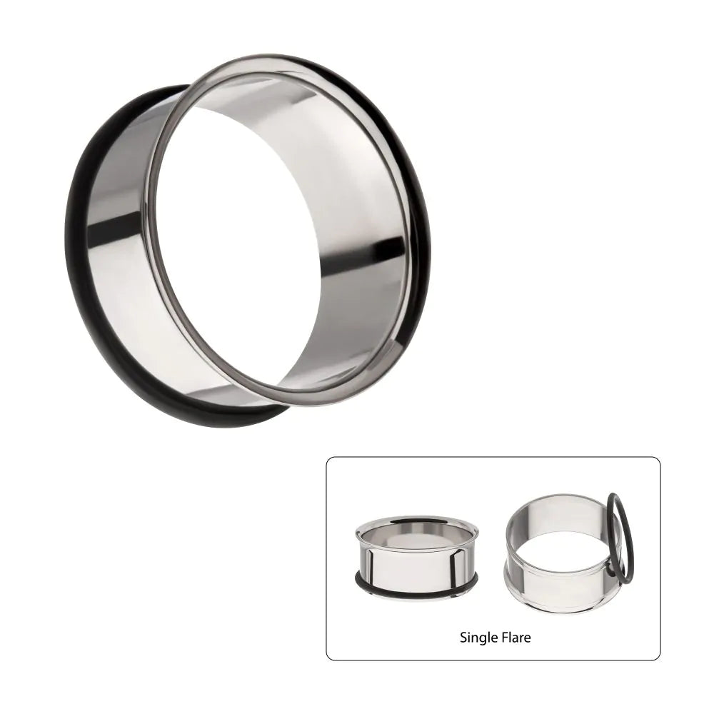 7/8 Single Flare Titanium Tunnel