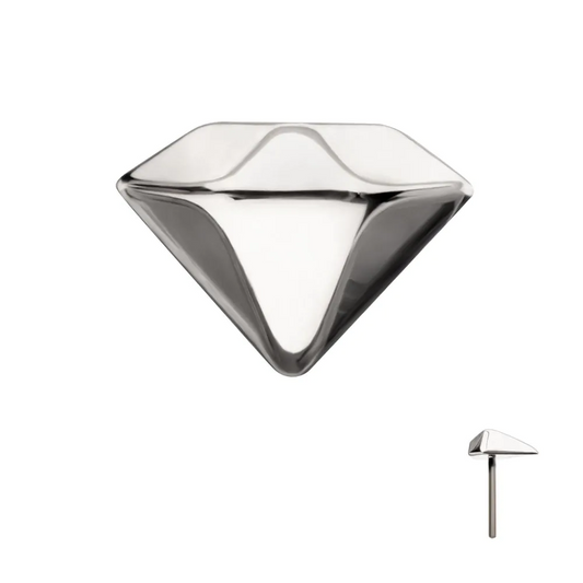 3D Diamond Titanium Threadless Top