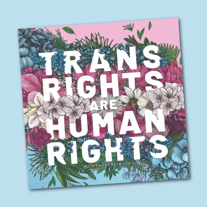 Trans Human Rights Trans Rights Are Human Rights Sticker – Culture Craze
