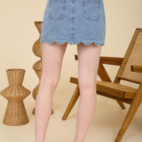 Denim Button Up Skirt