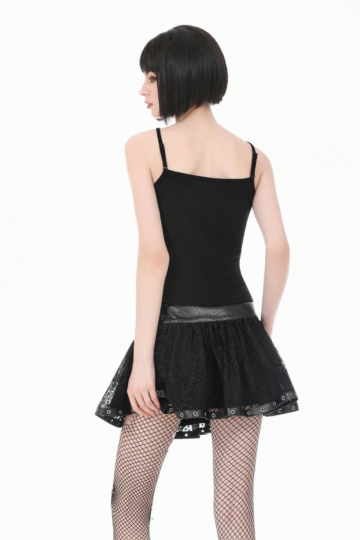 Spiderweb Lace-Up Corset Top