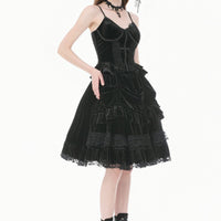 Lace Trimmed Top With Ruffles