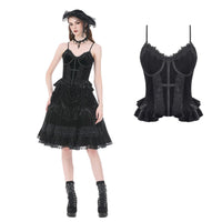 Lace Trimmed Top With Ruffles