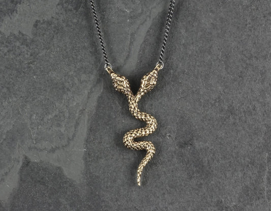 Two-Headed Snake Necklace