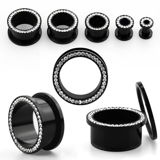 Clear Jewelled Black