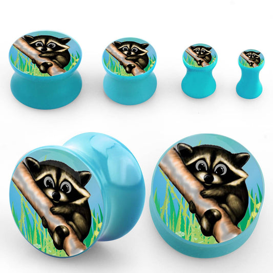 Raccoon Double Flare Plug 0G-7/8