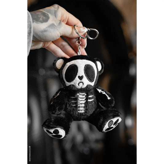 Grumpy Bones Bear Plush Keychain