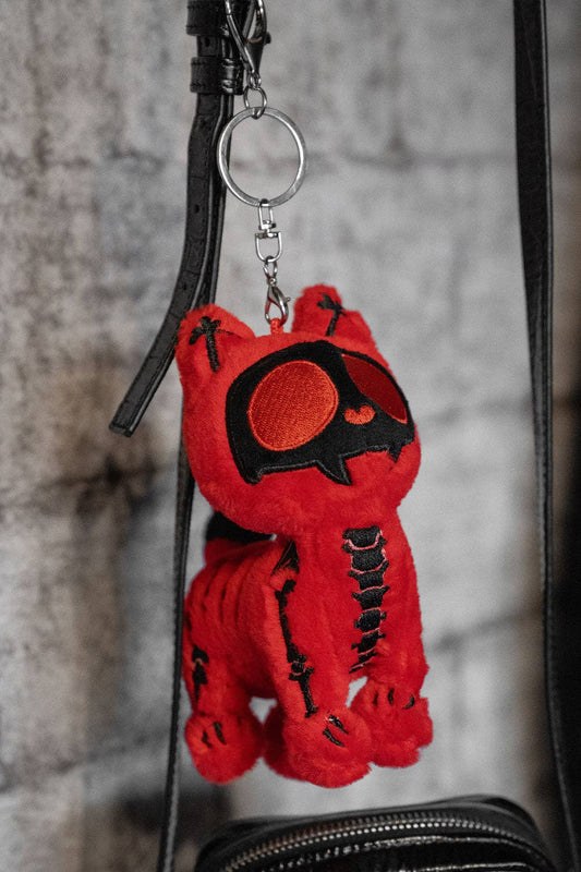 MURDER KITTY PLUSH KEYCHAIN