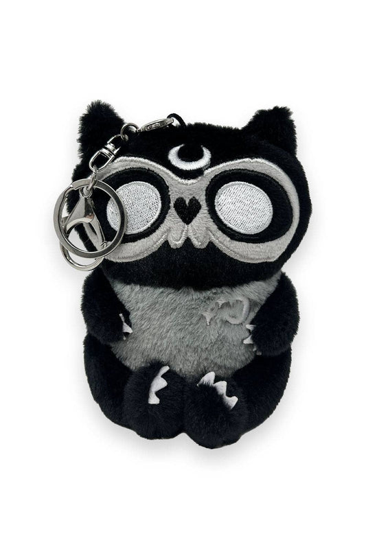 Moon Raccoon Plush Keychain