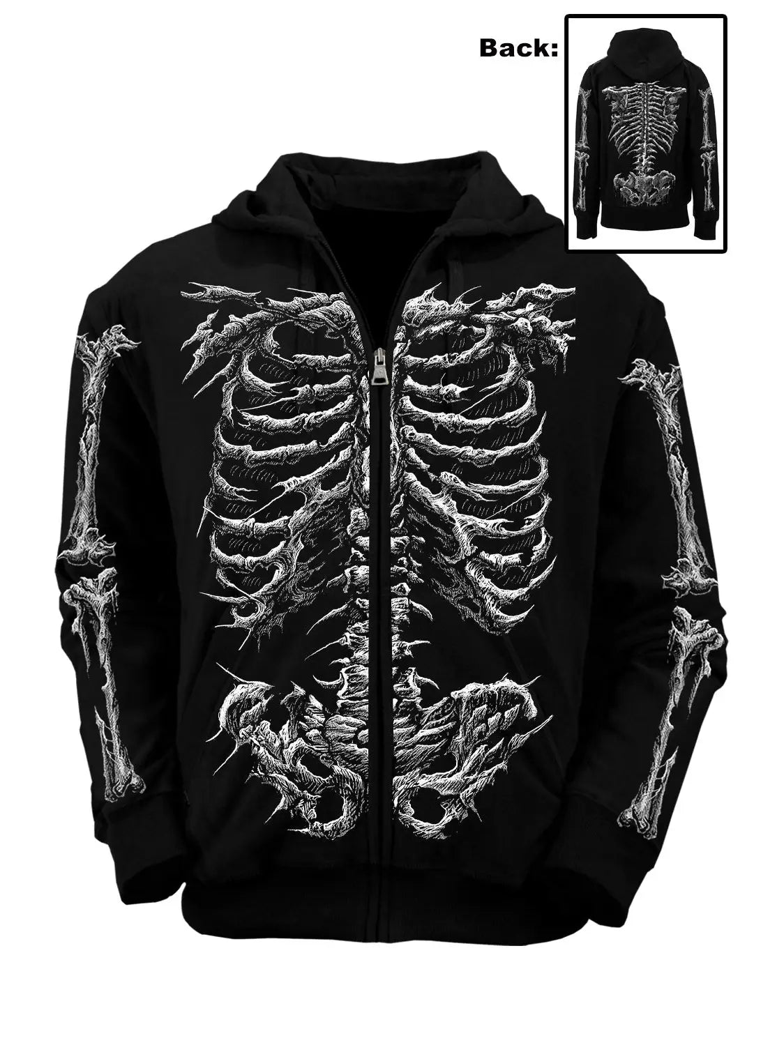 Dead Inside Skeleton Hoodie