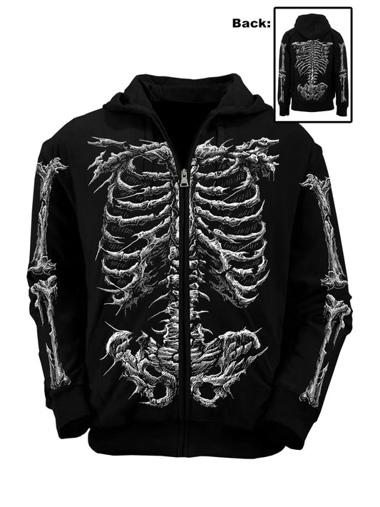 Dead Inside Skeleton Hoodie
