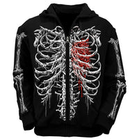 Bleeding Heart Skeleton Hoodie