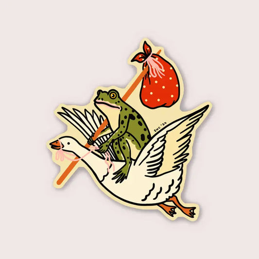 Goose Ride Vinyl Sticker