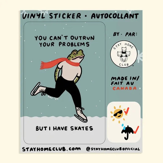 Outrun Your Problems Waterproof Vinyl Sticker