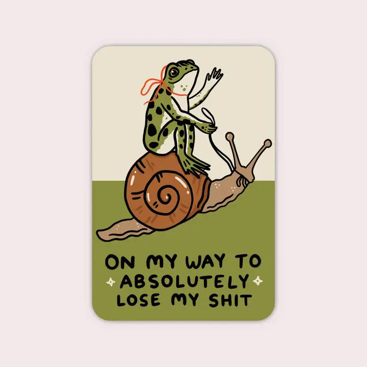 Lose My Shit Vinyl Sticker