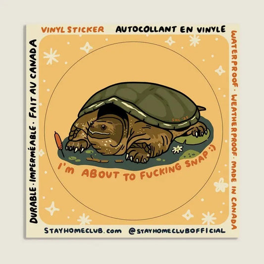 About To Snap Sticker Waterproof Vinyl