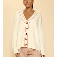 Varsity Strawberry Knit Cardigan