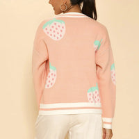 Strawberry Knit Cardigan