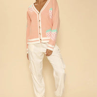 Strawberry Knit Cardigan