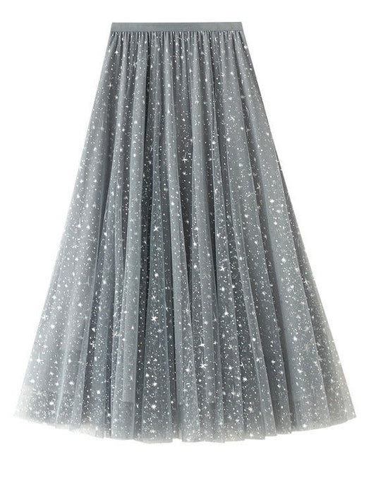 Star Sparkles Midi Skirt