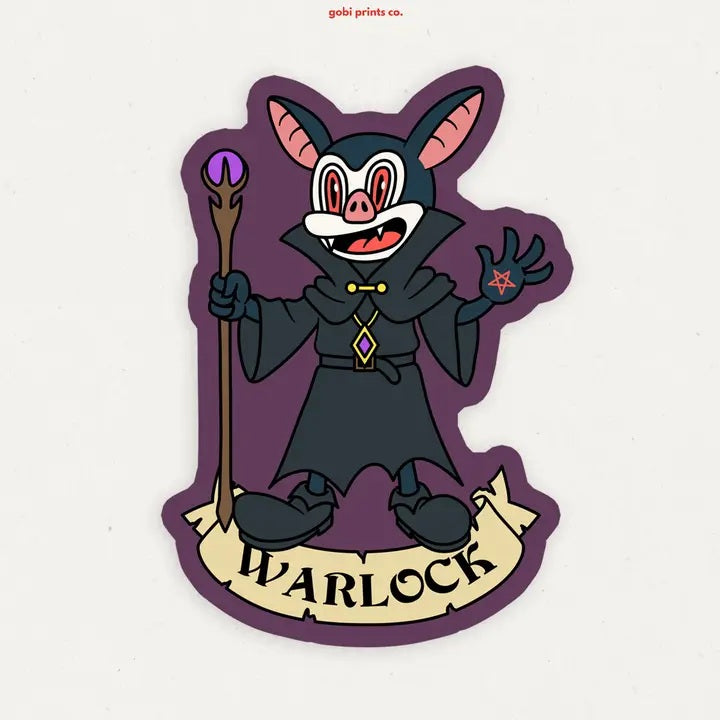 Warlock Dungeons And Dragons Vinyl Sticker