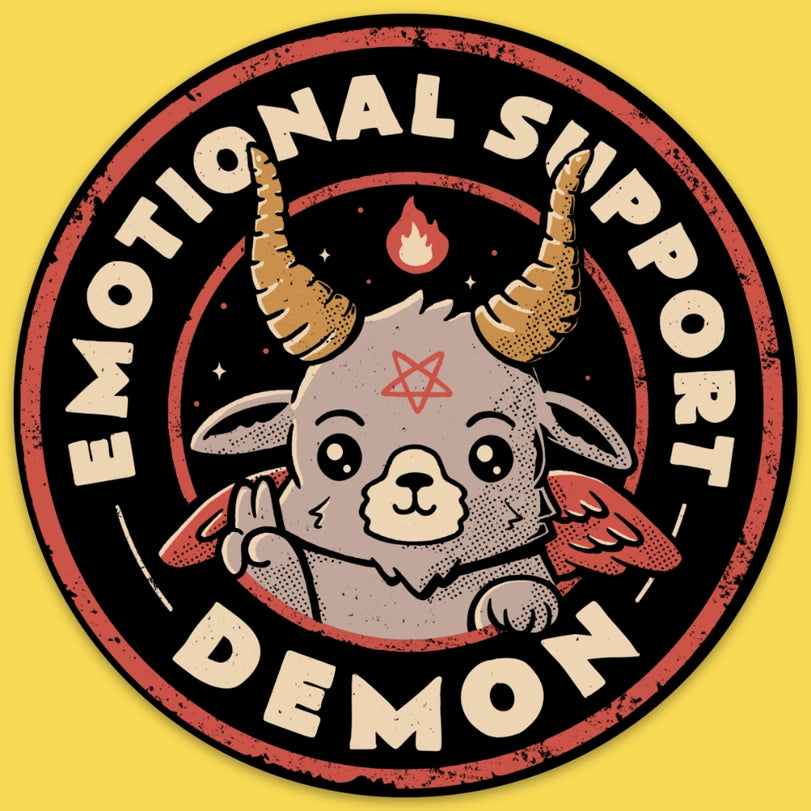 Emotional Support Demon Sticker