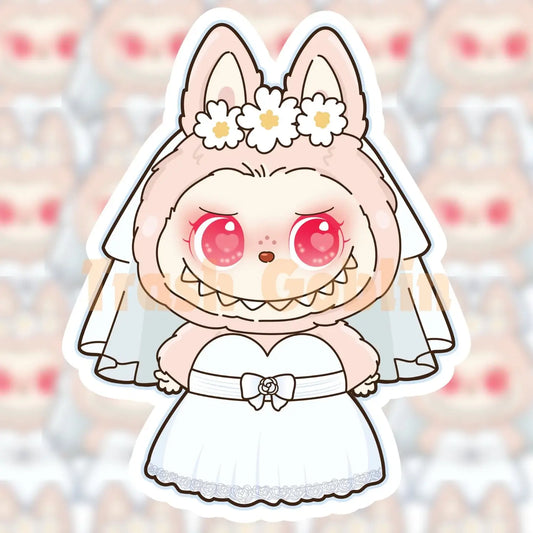Wedding Dress Monster Sticker