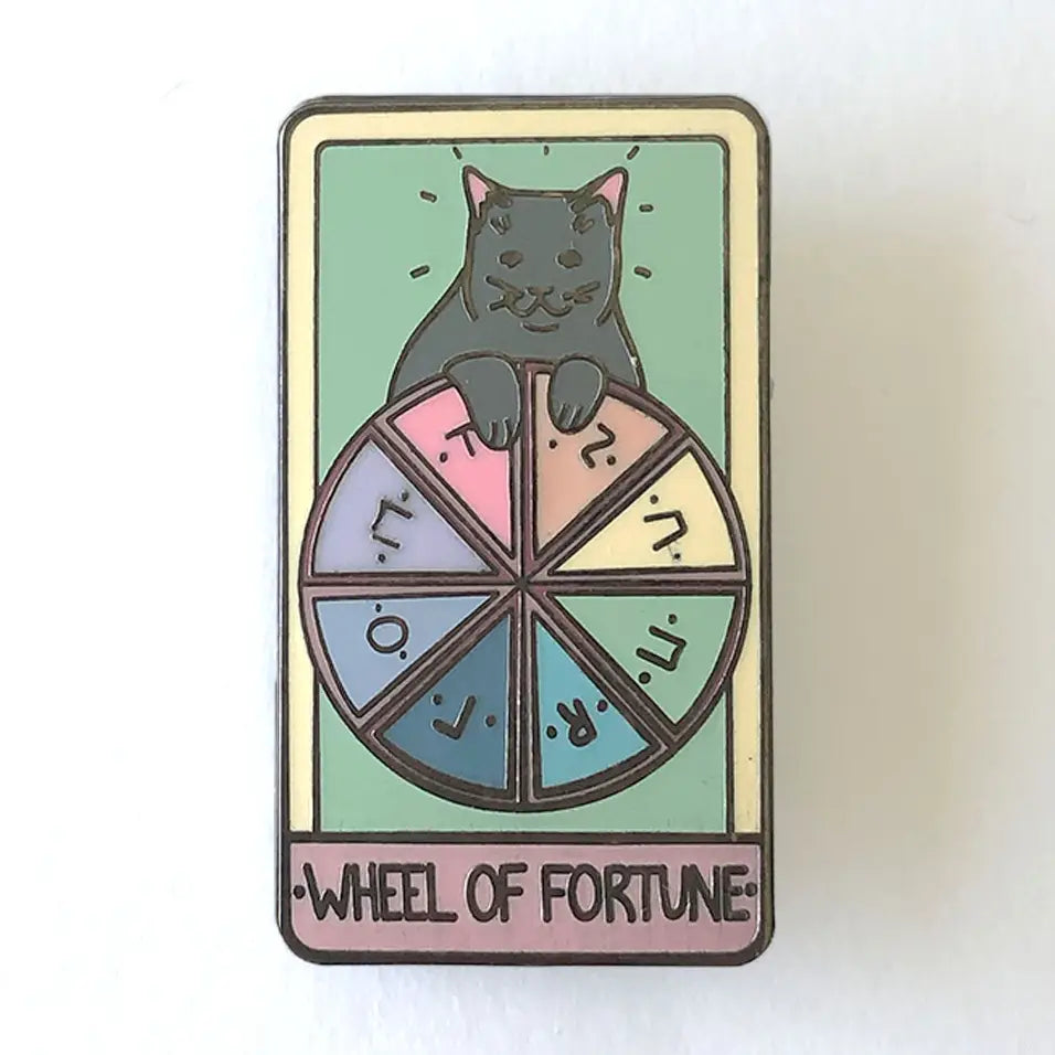 Wheel of Fortune Tarot Card Pin