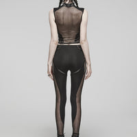 Hollow Mesh Leggings