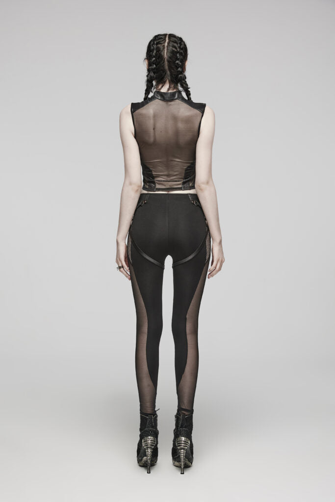 Hollow Mesh Leggings