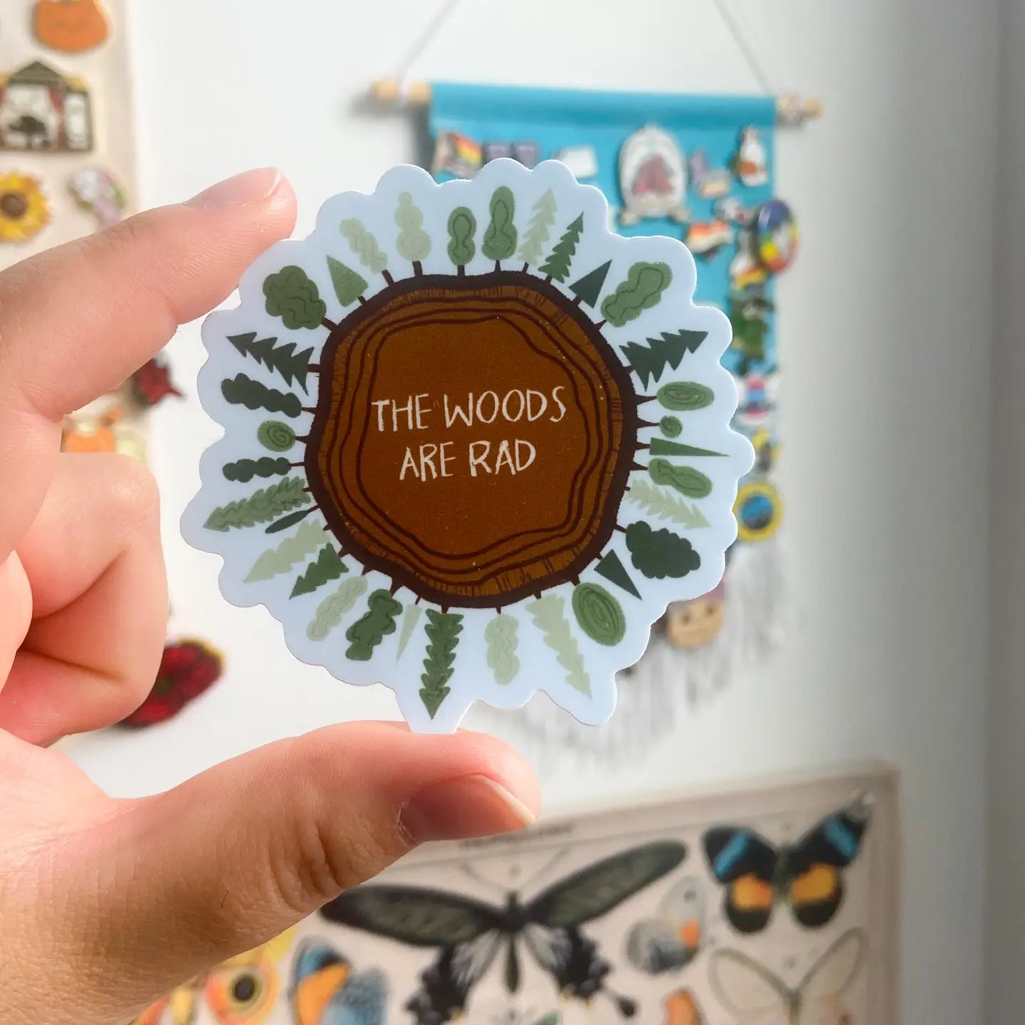 Vinyl Sticker (The Woods are Rad)