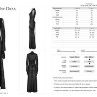 Night Withered Lace Mock Neck Maxi Dress