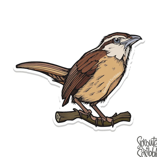 WREN BIRD STICKER
