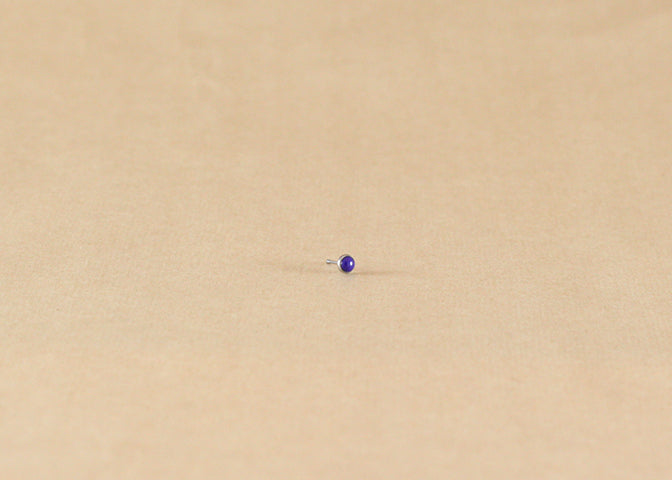 16G TI CABOCHON 3MM SYN. LAPIS BLUE