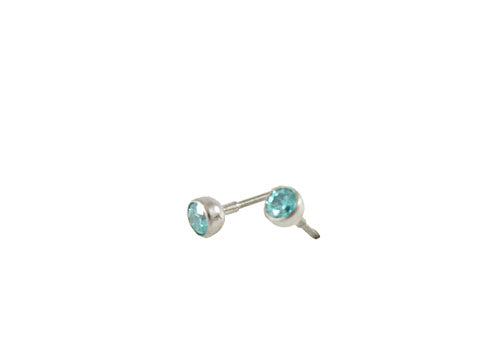 16G TI BEZEL GEM 2.5MM MINT CZ