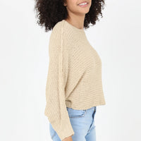 Open Knit Light Weight Pullover Sweater