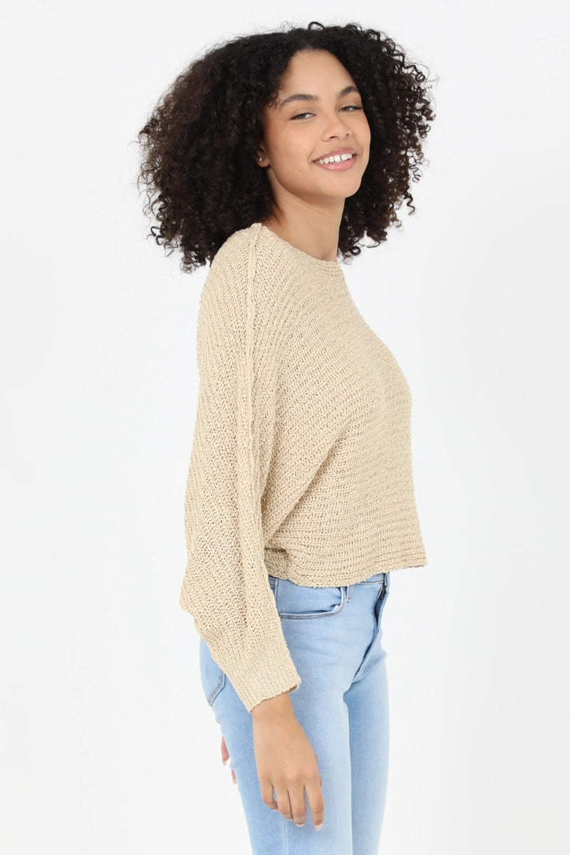Open Knit Light Weight Pullover Sweater
