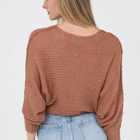 Open Knit Light Weight Pullover Sweater