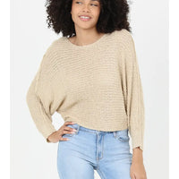 Open Knit Light Weight Pullover Sweater