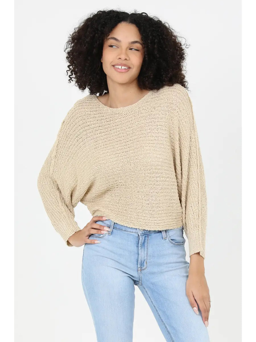 Open Knit Light Weight Pullover Sweater