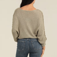 Two Tie Front Bat Wing Light Weight Cardigan Sweater