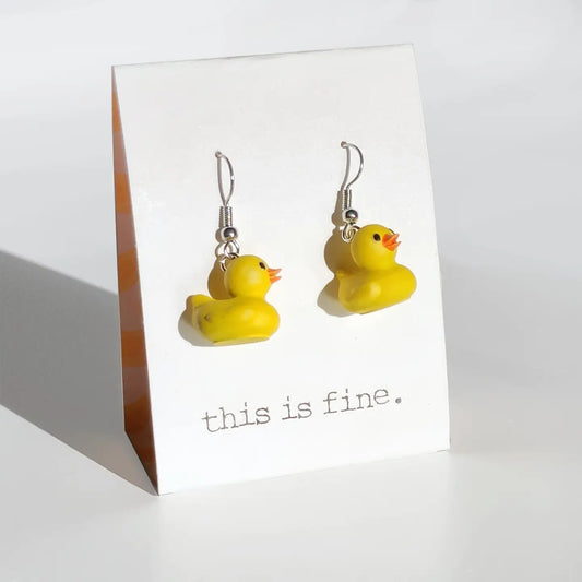 Yellow Ducky Earrings